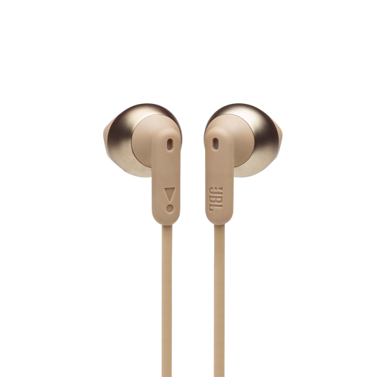 JBL Tune 215BT - Champagne Gold - Wireless Earbud headphones - Front